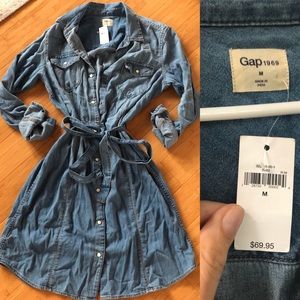 GAP denim shirt dress
